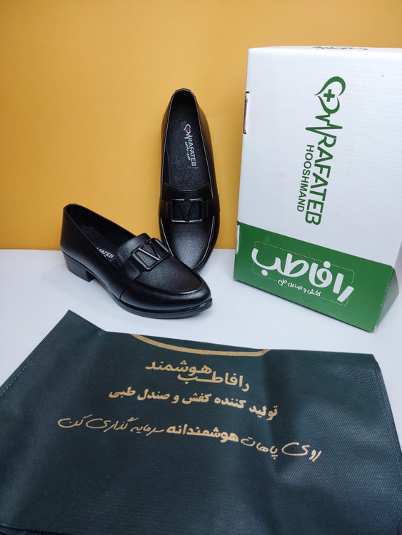 کفش پاشنه دارکفش پاشنه دار کالج طبی برند رافا طب مدل والنتینو کد 215