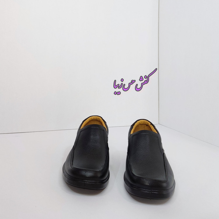 کفش چرم طبیعی مردانه برند شهپر کد 127