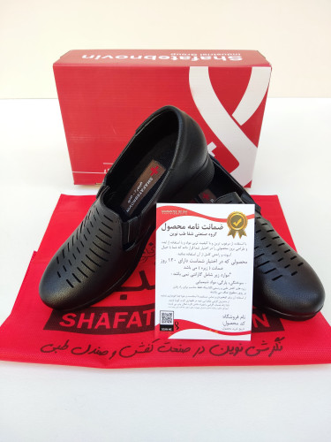 کفش زنانه طبی بزرگ پا برند شفاطب نوین مدل سیما جانا کد 180 ارسال رایگان