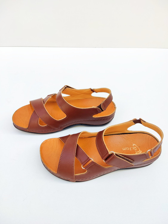 صندل رکابدار بندی زنانه طبی ارتوپدی درمانی مدل گلسا برند دکتر فام کد 183