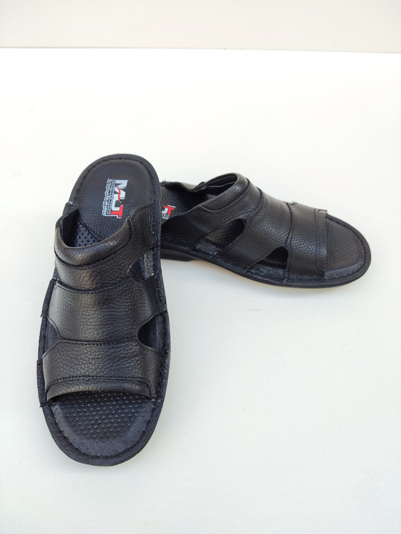 صندل مردانه طبی تمام چرم برند معراج طب تبریز مدل کلارک کد 179