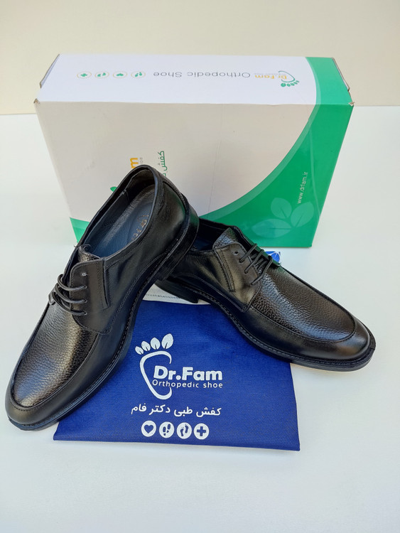 کفش مجلسی مردانه طبی تمام چرم برند دکتر فام تبریز کد 175
