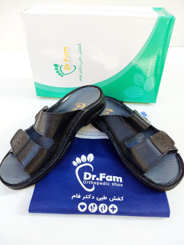 صندل تمام چرم طبی برند دکترفام مدل شهروز کد 186 ارسال رایگان