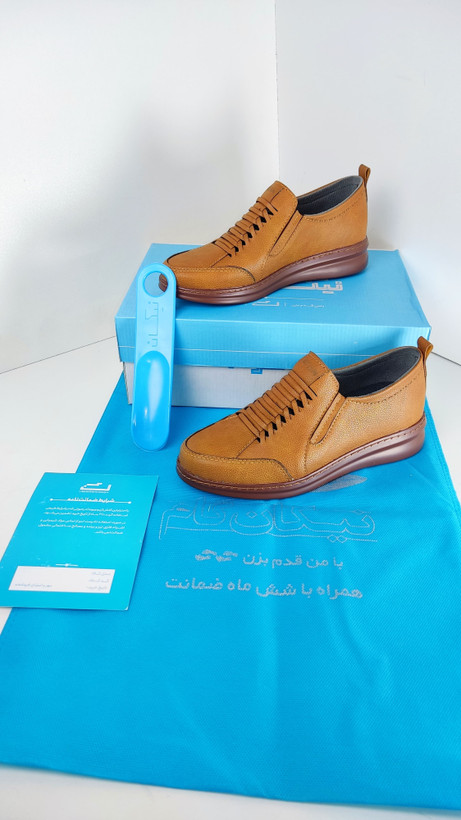 کفش طبی زنانه دارای پد خارپاشنه مدل آکسفورد برند نیکان گام کد 236