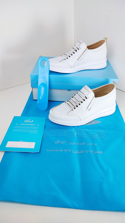 کفش طبی زنانه دارای پد خارپاشنهمدل آکسفورد برند نیکان گام کد 236