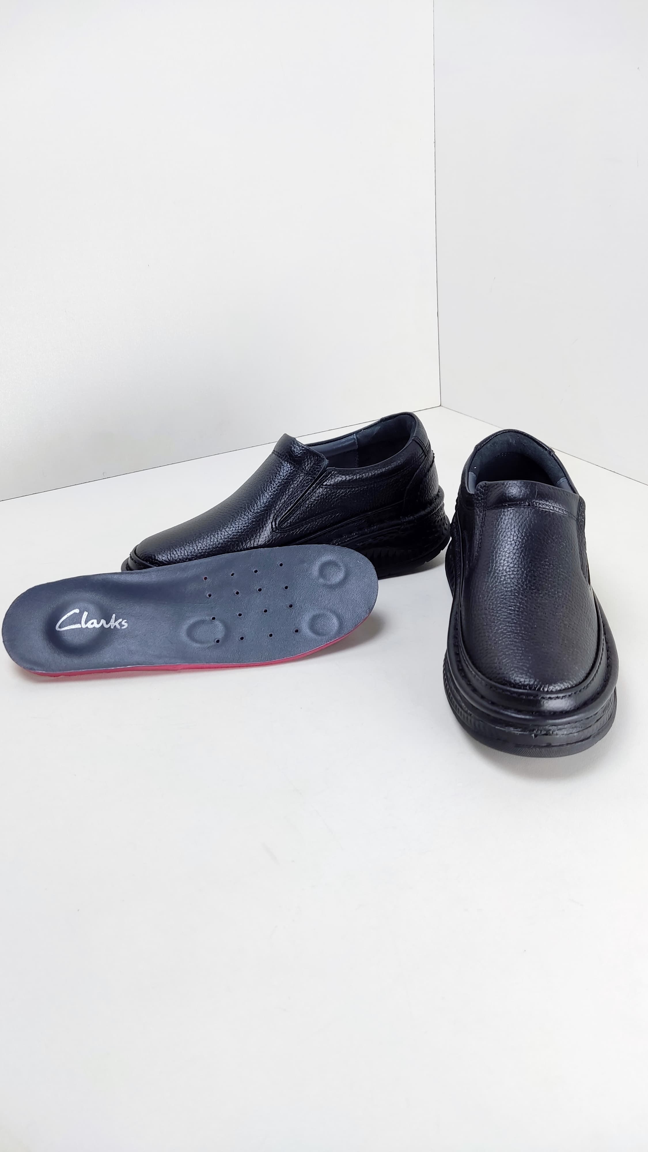 کفش طبی مردانه تمام چرم طبیعی مخصوص پیاده روی برند 4me طب پا مدل کلارک کد