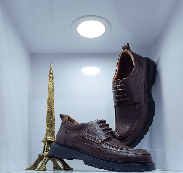 کفش طبی مردانه چرم طبیعی مدل گرند برند نایت تبریز کد 263