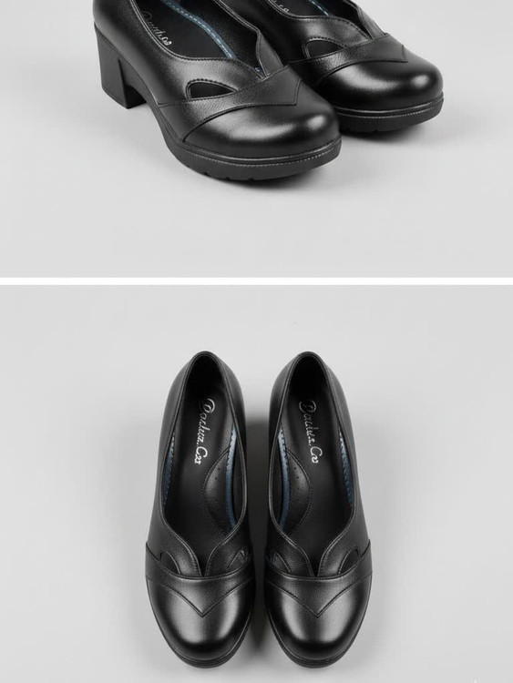 کفش پاشنه دار اداری طبی زنانه سایز 35 مدل kz برند شفا طب نوین کد 260