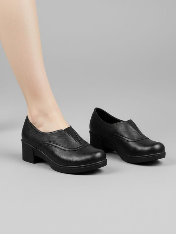 کفش پاشنه دار اداری طبی زنانه سایز 35 مدل kz برند شفا طب نوین کد 260